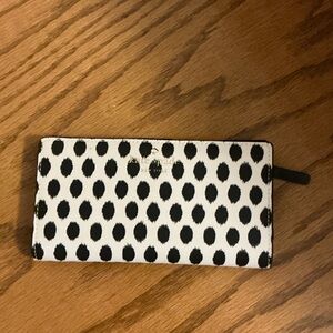 Kate Spade Black and White Dot Card Holder